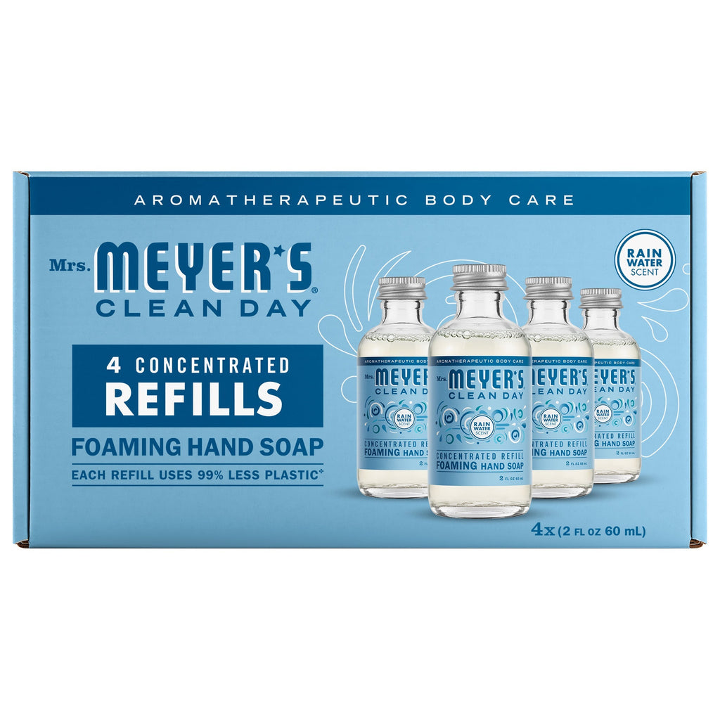 Rain Water Foaming Hand Soap Concentrated Refills, 4 pack
