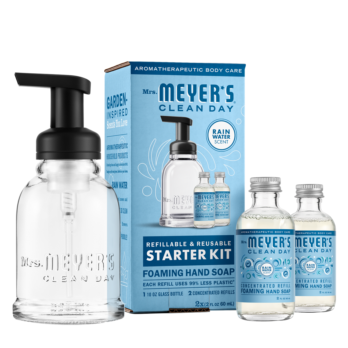 Rain Water Foaming Hand Soap Concentrate Starter Kit